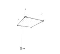 Cuncial Stendibiancheria truncial multiuso, ringhiera per balcone e terrazza. Dimensioni: 60 x 58 x 22 cm