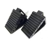 CUNEI BLOCCA RUOTE IN GOMMA MASSICCIA SET 2 ANTISCIVOLO SICUREZZA PARCHEGGIO AUT