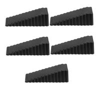 Cunei fermaporta, 1-5 pezzi Fermaporta antiurto riutilizzabili for ufficio domestico e portaoggetti(Black,1pcs)