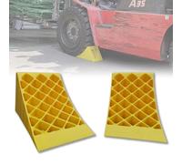 Cunei Livellatori Camper, Cunei for Ruote da Viaggio, Camion, SUV, Carrelli Elevatori, Base Antiscivolo, Maniglia for Il Trasporto, Accattivante Colore Giallo Brillante, Confezione da 2