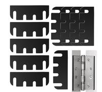 Cunei per Cerniere per Porta | 10 Pezzi Kit Spaziatori Cerniera in PVC per Mobili | Accessori Riparazione Allineamento Armadio Porta Fai Da Te Casa Garage Camera Soggiorno Mobili