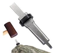 Cunei per spaccare la roccia, spaccalegna, cunei di roccia di spaccatura, spaccalegna per roccia resistente, spaccalegna e cuneo, strumenti di divisione della pietra per graniti, calcestruzzo,