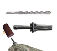Cunei Per Spaccare La Roccia - Splitter Rotante per Trapano | Set per la Ricerca di Minerali | per Taglio di Metallo, Cemento, Marmo, Muratura, Roccia Vulcanica, Calcare, e Graniti