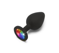 CUNEO ANALE CON PIETRA MULTICOLOR RAINBOW MEDIUM UNISEX