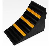 CUNEO FERMA RUOTE GOMMA FERMARUOTE AUTO 250x160x190mm BLOCCA RUOTA