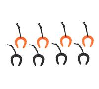 Cuneo fermaporta, fermaporta per soccorritori (polizia e vigili del fuoco), set da 4, in nero e arancione