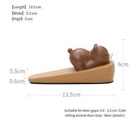 Cuneo fermaporta in silicone PVC e smalto con simpatico disegno figura animale