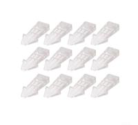 Cuneo impilabile per porta, 12 pezzi, altezza regolabile, in PVC | Set da 12 pezzi, design antivento, PVC antiscivolo, protegge le pareti, uso domestico e ufficio