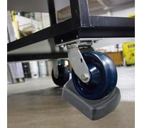 Cuneo in gomma per rimorchio, fermaruota singolo da 15,2 cm, resistente, per camper, barche e rimorchi da carico, set da 2 pezzi con Drai (1 pz)