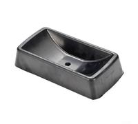 Cuneo in gomma per rimorchio, resistente, 15,2 cm, con fori di drenaggio, antiscivolo, per camper, barche e rimorchi, nero (1 pezzo)