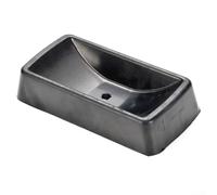 Cuneo in gomma resistente per ruote da 15,2 cm, blocco bloccante per rimorchio, nero (1 pezzo)