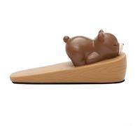 Cuneo in resina colorata a forma di creatura per mantenere le porte aperte senza intoppi in qualsiasi ambiente (animale orsetto)
