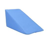 Cuneo in schiuma per letto, cuscino a cuneo di supporto stabile, morbida spugna ergonomica con fodera rimovibile per dormire (blu)