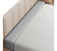 Cuneo per riempire lo spazio tra materasso e testiera/parete/letto, ponte d'amore per materassi per tutti i tipi di materassi, spugna ad alta densità con rivestimento rimovibile(Grigio chiaro,90x8x25c