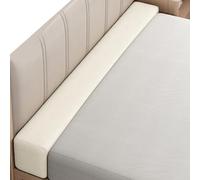 Cuneo per riempire lo spazio tra materasso e testiera/parete/letto, ponte d'amore per materassi per tutti i tipi di materassi, spugna ad alta densità con rivestimento rimovibile(Beige,90x8x15cm)