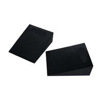Cuneo Per Squat 2 pezzi Squat Cuneo Blocco Antiscivolo Professionale Rampa for Sollevamento Pesi Stacco Tacco Elevato Vitello Solleva Yoga Slant Board(Black M)
