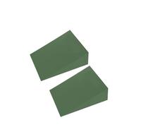 Cuneo Per Squat 2 pezzi Squat Cuneo Blocco Antiscivolo Professionale Rampa for Sollevamento Pesi Stacco Tacco Elevato Vitello Solleva Yoga Slant Board(Green M)