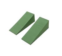 Cuneo Per Squat 2 pezzi Squat Cuneo Blocco Antiscivolo Professionale Rampa for Sollevamento Pesi Stacco Tacco Elevato Vitello Solleva Yoga Slant Board(Green S)