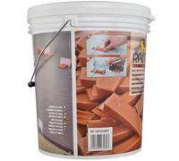 Raimondi Levelling System RLS Secchio Kit 500 cunei Piastrelle Mattonelle Lastre Posa Opera Accessori Utensili Distanziatori Livellanti Bagno Cucina Terrazzo Soggiorno Ingresso Pavimento Rivestimento