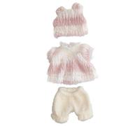 Cunlvyyds Vestiti per Bambole da 12x4 Pollici 1 Set Fai -da -Te Simulazione di Vestiti Decorativi Carini Simulazione Inverno di Fissaggio Autunno Accessori per Dormire, Stile 1doll