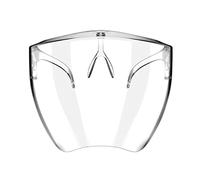 Cunlvyyds Visiera protettiva trasparente, maschera protettiva trasparente, visiera antipolvere, protezione integrale del viso, maschera, massa ciclistica.