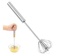 CUNSENR Frusta per uova da 30,5 cm, in acciaio inox, semiautomatica, facile da usare e da pulire, frusta per uova di alta qualità per cucinare, mini frusta manuale per girare le uova, mescolare le