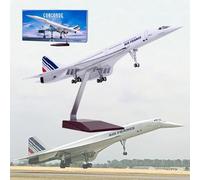 CUNTO AZIZAT 50 cm 1:125 modellino aereo Concorde modello Air France Jet Collectibles Pre-Build Resin Plane Models Diecast per collezione regalo, ordinario