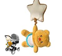 Cunto di sedile per auto da passeggino, giocattolo musicale passeggino - Peluga Cuci per auto a cuoio a campanello a campana con stella | Activity Music Box Chime Sensory Toy per il compleanno