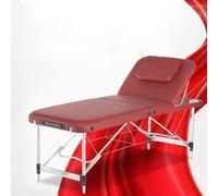 CUNTO Lettino per massaggi portatile per ciglia finte, in alluminio, regolabile, in altezza, leggero, con borsa per il trasporto (W70 cm)
