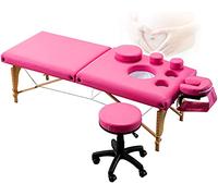 CUNTO Letto per tavoli da massaggio SPA,Letto pieghevole per massaggi in prolattina con foro per il petto,Letto di bellezza regolabile in altezza, per la famiglia