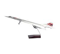 CUNTO Modello di aeroplano 50 cm per British Concord modello di aereo in resina modello di aeroplano illuminato e ruota modello di aeroplano squisito regalo da collezione