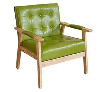 CUNTO Poltrona, per soggiorno, sedie da pranzo moderne, sedia imbottita in pelle con braccioli con bottoni Wingback sedia da lettura per camera da letto sala ricevimento