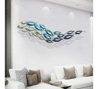 CUNTO statua da parete arte moderna decorazione da parete a tema nautico scuola di pesce scultura da parete decorazione marina decorazione artigianale in metallo pesce decorazione da appendere alla