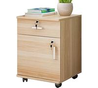 CUNTO Tavolino da letto comodino tavolo universale ruota con serratura 1 cassetto 1 porta camera da letto semplice armadio portaoggetti tavolino (colore: A) dignitoso