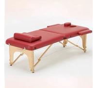 CUNTO Tavolo da Massaggio Letto da Massaggio Portatile Lash SPA Tatuaggio Letto Estetista Regolabile Professionale 2 Pieghe con Borsa da Trasporto (Rosso)
