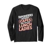 Cuoca Scolastica Design Superheroes Without Capes Maglia a Manica