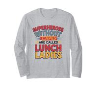 Cuoca Scolastica Design Superheroes Without Capes Maglia a Manica