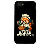 Cuocere con amore Umorismo Cuocere Panda Rosso Chef Custodia per iPhone SE (2020) / 7/8