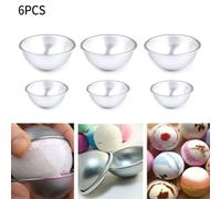 Cuocere deliziosi dolcetti utilizzando questo set di 6 stampi a mezza cupola in alluminio per torte e bombe da bagno (2)