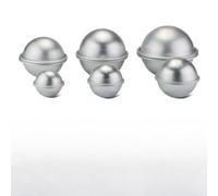 Cuocere deliziosi dolcetti utilizzando questo set di 6 stampi a mezza cupola in alluminio per torte e bombe da bagno (1)