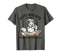 Cuocere i Biscotti del Gatto Kitty Impastiamo Em Hai Bisogno di Em Baker Maglietta