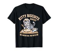 Cuocere i Biscotti del Gatto Kitty Impastiamo Em Hai Bisogno di Em Baker Maglietta