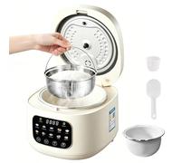 Cuocere per riso a basso contenuto di zucchero, 3 l, con funzione a basso contenuto di carboidrati e vapore, 10 in 1, con timer 12 ore, funzione di mantenimento in caldo per 3-5 persone