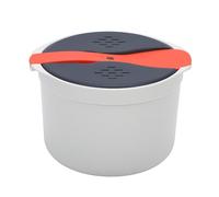 Cuocere Per Riso A Microonde 2 Litri Per Uso Alimentare PP Lavabile In | Set Di 5 Pentole Per Microonde Con Coperchio Colino Paletta Per Riso Pasta Verdure Quinoa Farina D'avena Ramen Antiaderente
