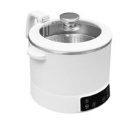 Cuocere riso a basso contenuto di zucchero, 1200 W, elettrico Multifunction Rice Cooker, 3 l, per 1-3 persone, con cucchiaio e misurino (bianco)