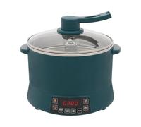 Cuocere riso digitale a basso contenuto di zucchero, 4 l, per 4-6 persone, multicooker con 4 programmi, timer, misurino, spatola, tempo di prenotazione: 12 H (verde)