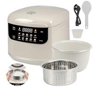 Cuocere riso Low Sugar 3L, Rice Cooker con funzione a basso contenuto di carboidrati e vapore, cuoci riso 10 in 1 con timer 24 ore e funzione di mantenimento in caldo per 8 ore, facile da pulire