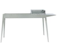 Canalina Cuoci Arrosticini in Acciaio Inox con braciere Miami Grill 80+40 cm