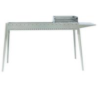 Cuoci Arrosticini con Barbecue a Carbone 120 cm Lisa Luxury Miami Grill 800+400