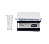 Cuociuova - LIVOO - DOC290 - 400W - 6 uova - Acciaio inox - Mantiene caldo - Portauova, coperchio e misurino
